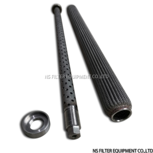 Split‑type melt filter element