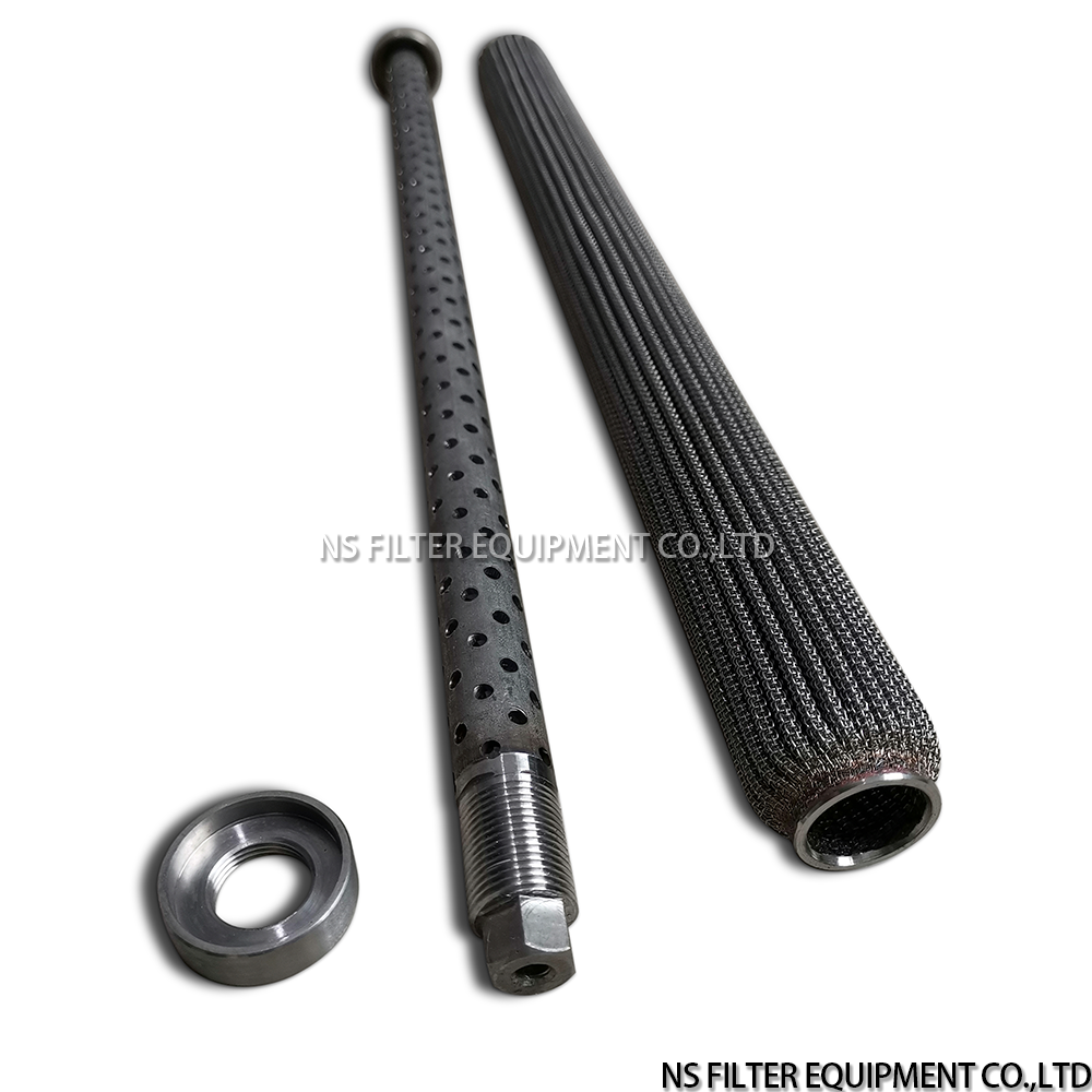 Split‑type melt filter element